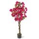 image 1 of COSTWAY 120cm Artificial Bougainvillea Tree Plant Rose Red | One Size