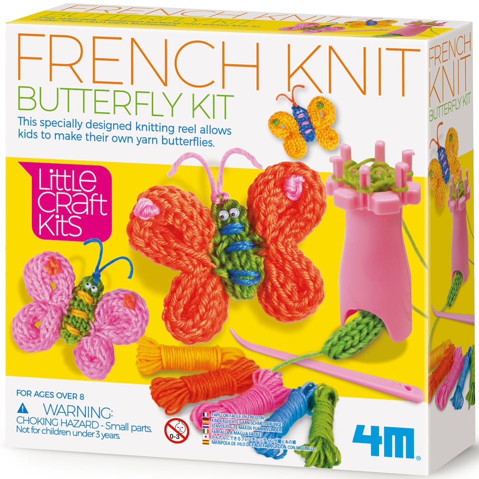 image 1 of Little Craft - French Knit Butterfly Kit