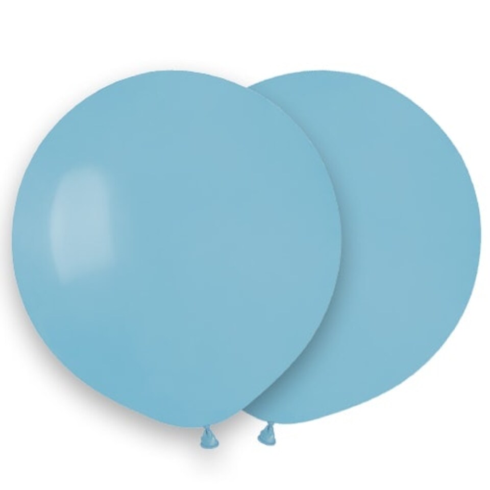 Baby Blue Biodegradable Latex Balloons 48cm / 19 in - Pack of 25