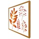 image 1 of Orange autumn leaves (Picture Frame) Brown | Oak | M