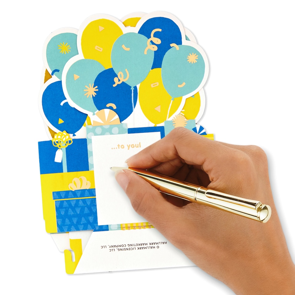 image 1 of Hallmark Paper Wonder 50Th Birthday Card - 3D Pop-Up