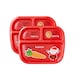 image 1 of Christmas 2 Pack Divided Plate For Santa