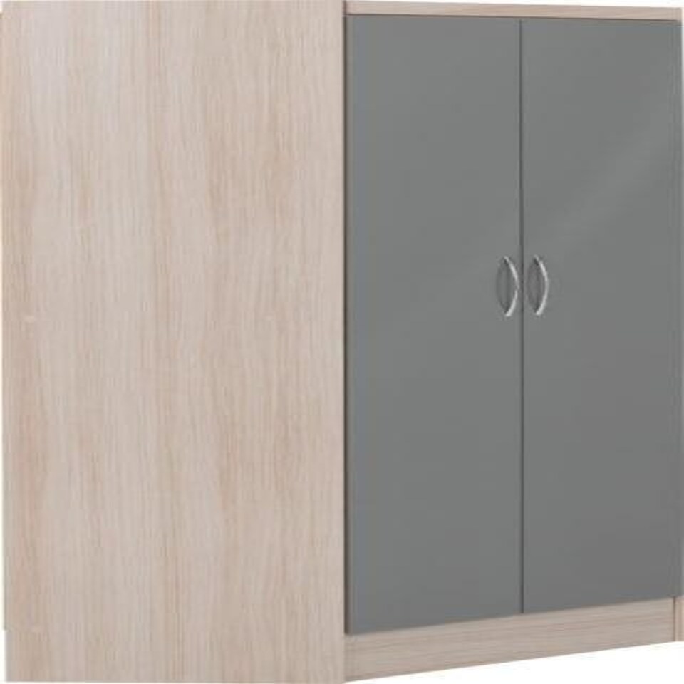 image 1 of Nevada 2 Door Corner Wardrobe Grey