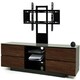 image 7 of Centurion Supports AVITUS Gloss Black with 4-Walnut Drawers for up to 65" LED/LCD/Plasma TV Stand with Mounting Arm Black