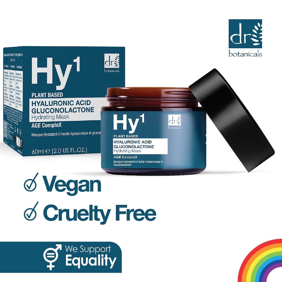 image 1 of Dr Botanicals Hyaluronic Acid 1% & Gluconolactone Mask 60ml