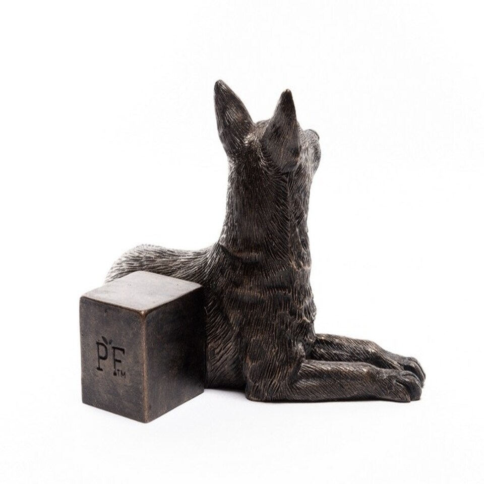 image 1 of German Shepherd Plant Pot Feet - Set of 3 - L8 x W11.5 x H7.5 cm Brown
