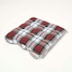 image 4 of Homescapes 4 x Seat Pads Luxury Cotton Tartan Indoor Outdoor Garden Dining Cushion | Red | 40 x 40 cm | 4