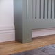 image 6 of Vida Designs Chelsea Radiator Cover Painted MDF Slatted Cabinet, Grey, 112cm