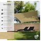 image 2 of Shade Sail - rectangular with UV protection 50, water-repellent | Cream | beige | 3 x 3 m | 1