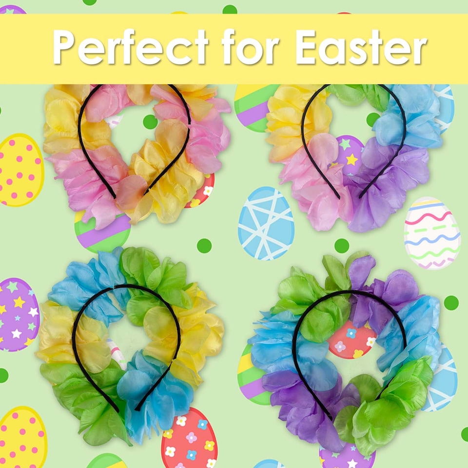 image 1 of vfm-estore Easter Headbands Fancy Dress Accessory 15cm x 13cm Multicolour - Pack of 4