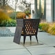 image 2 of Sunjoy Steel Outdoor Fire Pit with Fire Poker