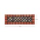 image 4 of Eco-Friendly Rubber Narrow Step Mat - Red Border Red | Set of 4
