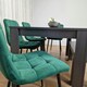 image 5 of Dining Table Set with 4 Chairs and a Bench Dining Room and Kitchen table set of 4 Grey