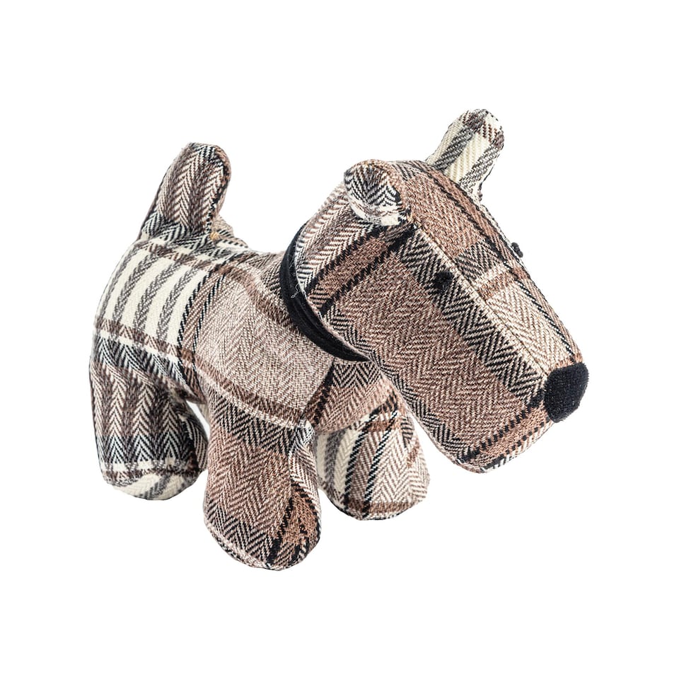 image 1 of Nicola Spring Bentley the Dog Door Stop - 30 x 24cm - Brown