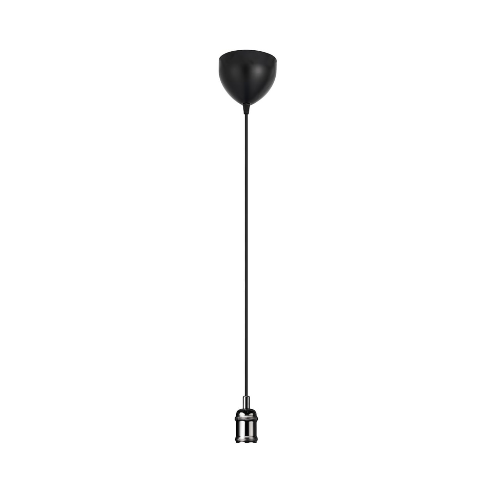 image 1 of Nordlux Avra Indoor Pendant Light Black Metal E27 Retro - Mains Powered, IP20