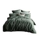 image 1 of Martex Linen Duvet Cover Green - Double