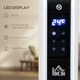 image 10 of HOMCOM Electric Heater, 2180W Portable Convector Heater with 24H Timer, Overheat Protection, Adjustable Temperature for Home, White