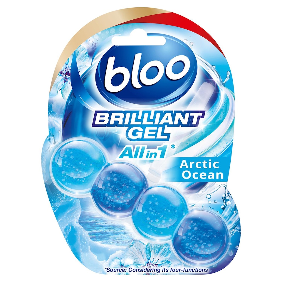 image 1 of Bloo Toilet Rim Block Brilliant Gel All in 1 Cleaner Arctic Ocean Scent 42g, 7 Pack | Multi | 7 Pack | 7