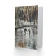 image 2 of Skaters On Frozen Lake Winter Dark Ice Him Her Birthday Card