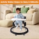 image 7 of Alivio Foldable Baby Walker with 9-Height Adjustment & 360° Safety (Black & White)