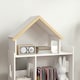 image 6 of ZONEKIZ 3 Tier Toy Storage Shelf w/ Six Cubes, for Playroom, Bedroom - White 