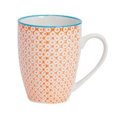 Nicola Spring Hand-Printed Side Plates - 18cm - 6 Colours - Pack of 6 | Multi | Multi