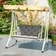 image 8 of Outsunny 2 Seater Garden Bench Cushion Outdoor Seat Pad with Ties 