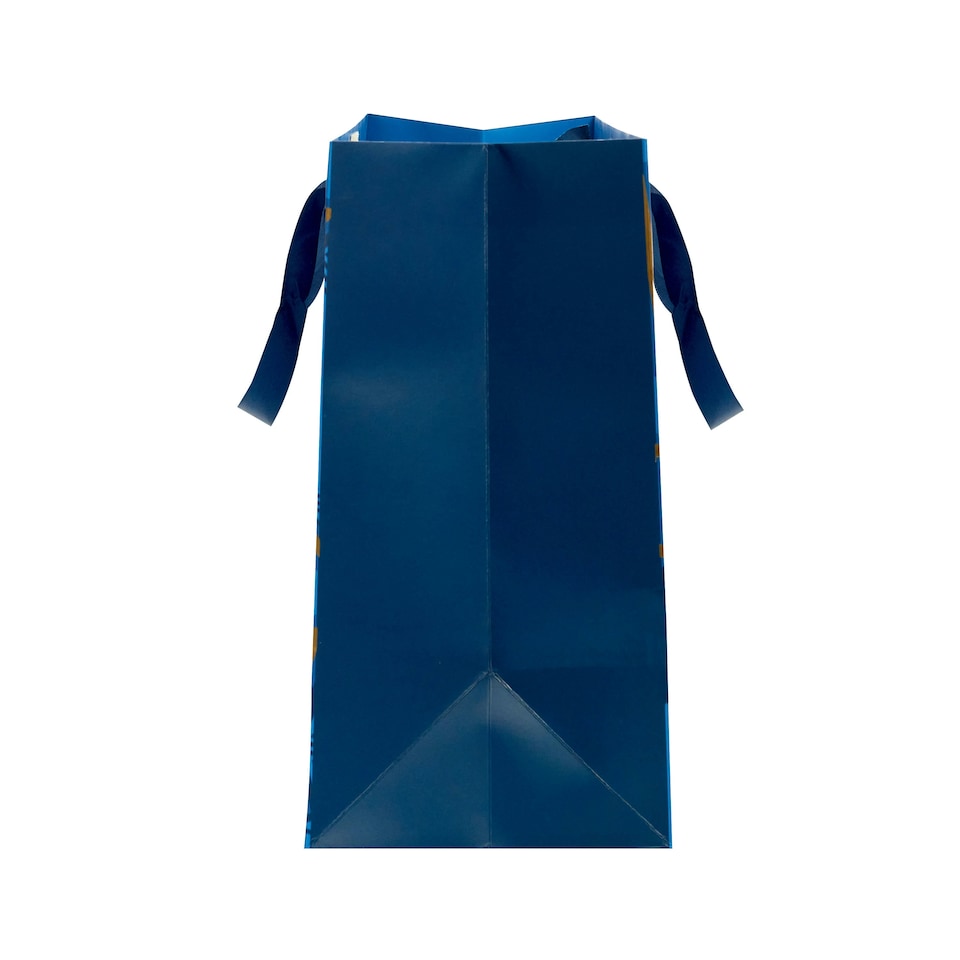 image 1 of Blue Happy Birthday Text Large Gift Bag - Pack of 3