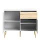 image 5 of Oslo Sideboard Small 1 Drawer 2 Doors in White and Oak