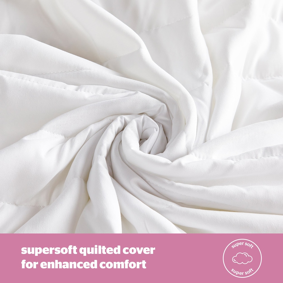image 1 of Silentnight Quilted Mattress Protector | White | Small Double