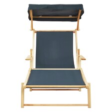 Interiors by Premier Khaki Lounger, Easy to Clean  Outdoor Lounger Chair, Weather-resistant Chaise Lounge, Space-saver Lounger
