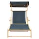 image 1 of Interiors by Premier Khaki Lounger, Easy to Clean  Outdoor Lounger Chair, Weather-resistant Chaise Lounge, Space-saver Lounger