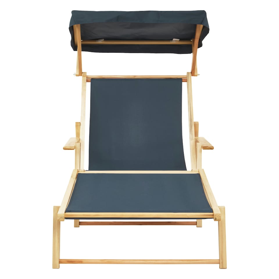 image 1 of Interiors by Premier Khaki Lounger, Easy to Clean  Outdoor Lounger Chair, Weather-resistant Chaise Lounge, Space-saver Lounger