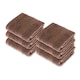 image 1 of Homescapes Turkish Cotton Chocolate Face Cloth - Set of 6