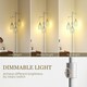 image 4 of HOMCOM Industrial 3-Light Floor Lamp Dimmable Standing Lamp, Silver Silver