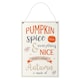 image 1 of Something Different Pumpkin Spice MDF Plaque - Off White/Orange/Grey - One Size