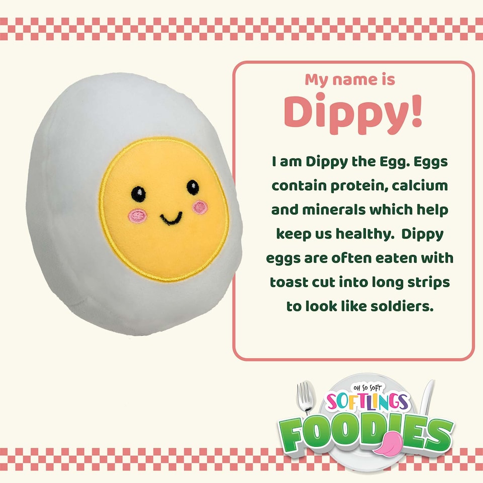 image 1 of vfm-estore food-themed plush soft toy - cuddly fluffy stuffed toy