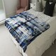 image 4 of Blue Grunge Pattern (Blanket)