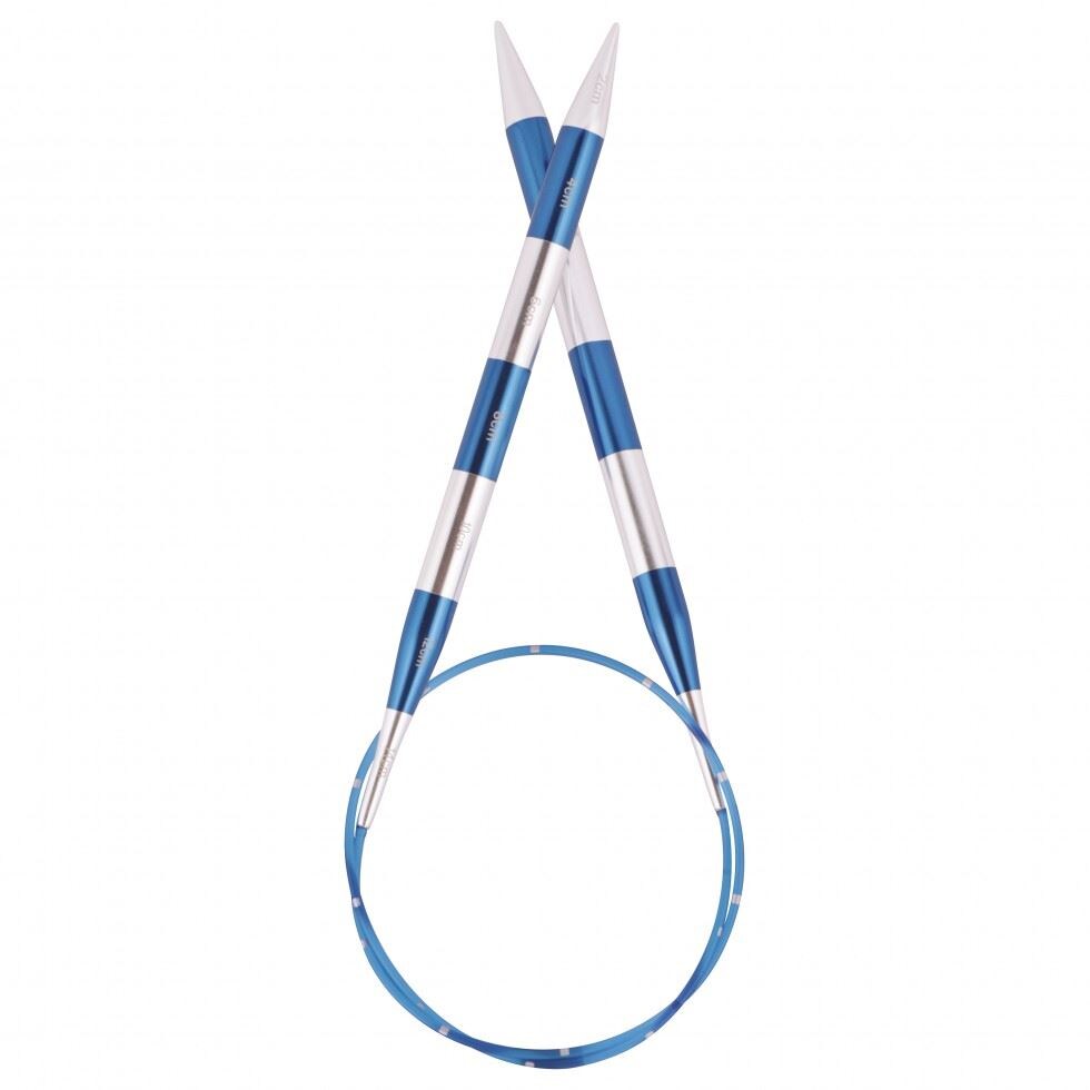 KnitPro Smart Stix: Knitting Pins: Circular: Fixed: Blue: 60cm x 2.75mm in Blue