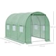 image 3 of Outsunny Polytunnel Walk-in Garden Greenhouse with Zip Door and Windows 3 x 2M
