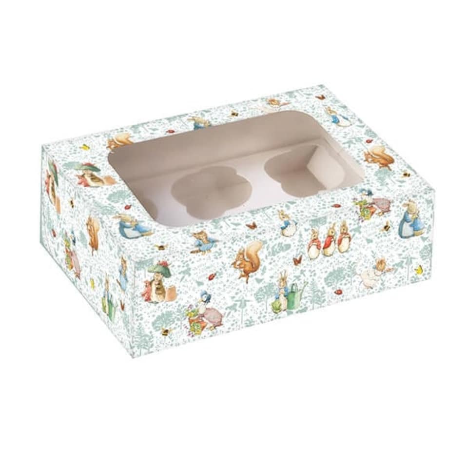 image 1 of Anniversary House Beatrix Potter Cupcake Box for 6 Cupcakes