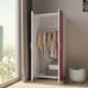 image 3 of White Kids 2-Door Wardrobe | Pink | 1