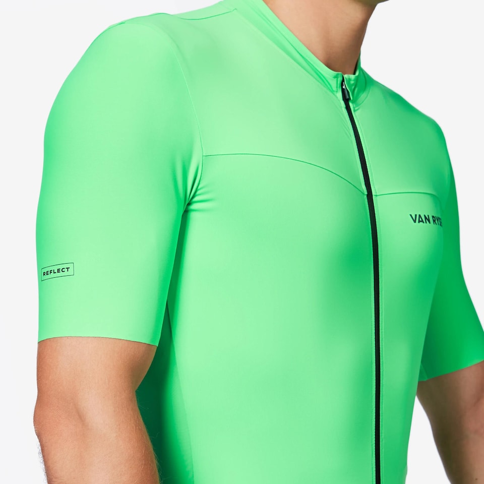 image 1 of Decathlon Men's fitted road cycling short-sleeved jersey, EDR 2