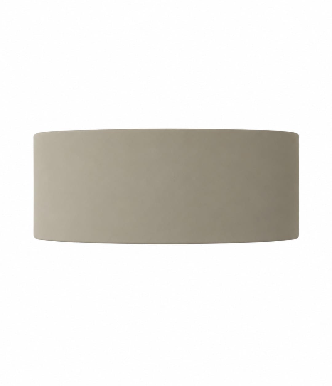 ValueLights Vincent Curved Ceramic Up/Down Flush Wall Sconce Light with Bulb in Light Grey