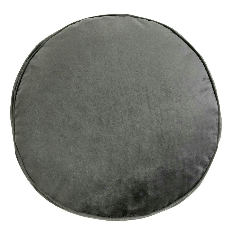 image 1 of icon Milano Velvet Bean Bag Pouffe Charcoal Grey Large Velvet Footstools Grey