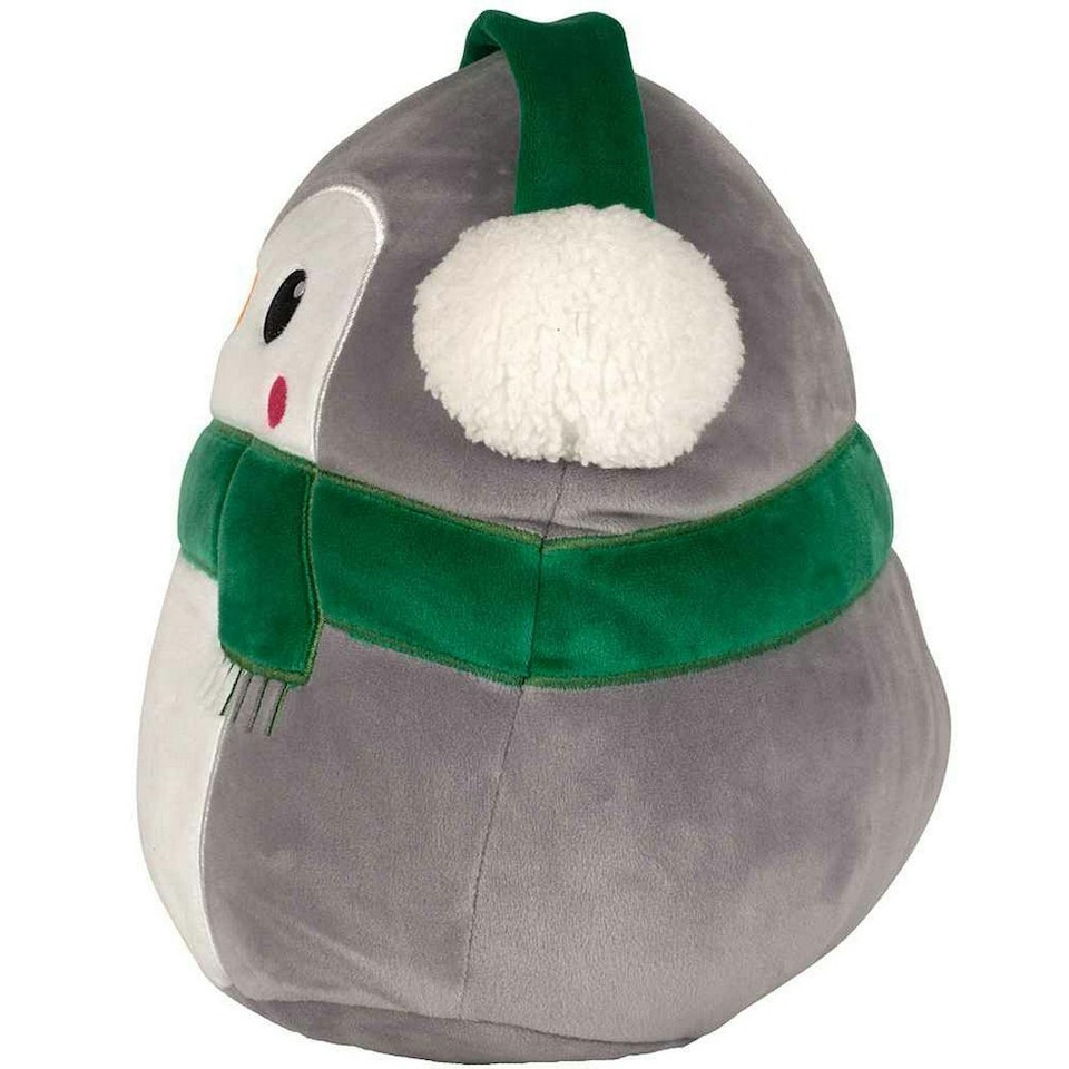 image 1 of Mumbles Squidgys Penguin Plush Toy - Grey/White - One Size