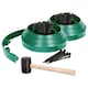 image 1 of Harbour Housewares Flexible Plastic Lawn & Path Edging with 80 Pegs & Mallet - 20m x 4cm - Green | Green | Green | 2