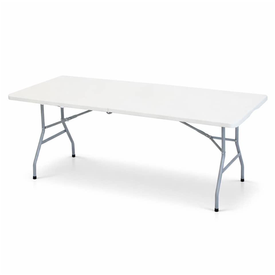 image 1 of 5ft Folding Trestle Table Heavy Duty Catering Garden Party 1.5m | White