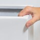 image 3 of Primrose White Gloss Polystone Rectangular Trough Planter 100cm