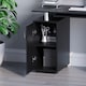 image 7 of Vida Designs Otley 3 Drawer Computer Desk Home Office Workstation, Black